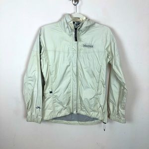 MARMOT Waterproof Cream Zip Up Jacket Size XS